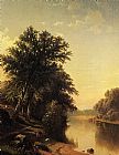 Alfred Thompson Bricher Canvas Paintings - By the River
